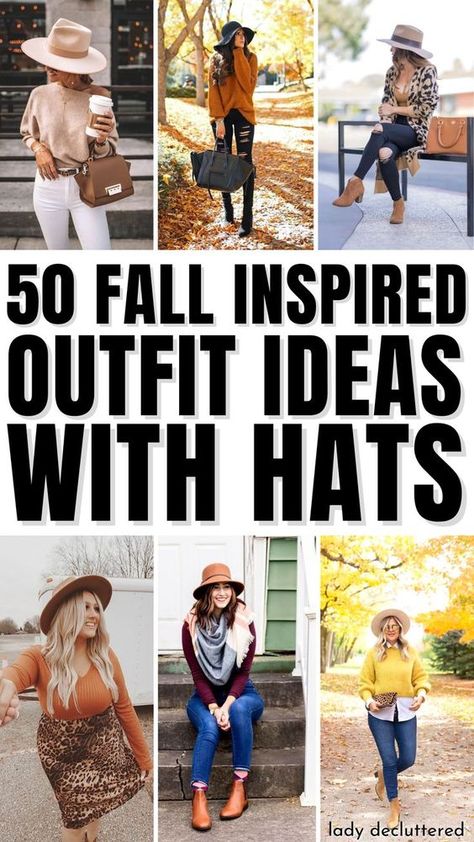 Fall Hat Outfits For Women, Fall Hats For Women Outfits, Outfit Ideas With Hats, Cute Outfits With Hats, Boho Hat Outfit, Outfits With Hats For Women, Fall Hats For Women, Winter Hat Outfit, Fall Hat Outfits