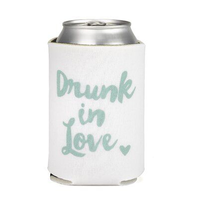 Wedding Koozies Sayings, Koozie Wedding Favors, Wire Cake Topper, Bachelorette Drink, Wedding Koozies, Drunk In Love, Sand Ceremony, Marrying My Best Friend, White Cloth