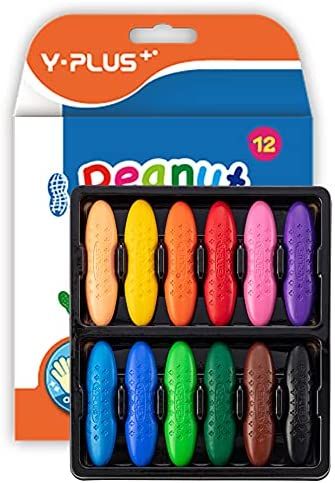 Amazon.com: Peanut Crayons for Toddlers, 12 Colors Non-Toxic Crayons, Easy to Hold Washable Safe Toddler Crayons for Kids, Coloring Art Supplies : Toys & Games Toddler Crayons, Advent Calendar Fillers, Crayon Painting, Crayon Drawings, Coloring Art, Crayon Set, Stocking Stuffers For Kids, Coloring Supplies, Drawing Set