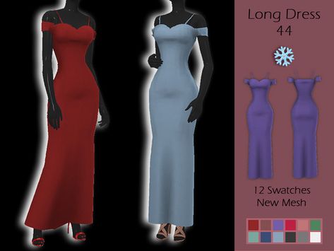 Lisaminicatsims' LMCS Long Dress 44 Simulator Games, Sims 4 Anime, Sims 4 Cc Skin, Sims 4 Dresses, The Sims 4 Download, Sims4 Clothes, Sims 4 Cc Packs, Sims 4 Mods Clothes, Sims4 Cc