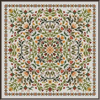 An addition to the Bouquet Collection of designs, Spice finishes at 149w x 149h. All full stitches in 12 DMC autumn spice colors. Stitched on 14 ct Cream Aida. Motifs can also be pulled out to use on other stitchy projects! Fall Cross Stitch Patterns, Autumn Cross Stitch Patterns, Fall Cross Stitch, Unique Cross Stitch, Drawing Doodles, Dmc Cross Stitch, Mill Hill Beads, Folk Design, Applique Kit