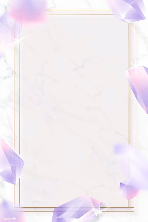 Rectangle crystal frame on marble background vector | premium image by rawpixel.com / Kappy Kappy Infographic Examples, Marble Aesthetic, Background Mobile, Diamond Background, Color Flashcards, Marble Ball, Crystal Frame, Mobile Phone Wallpaper, Marble Accessories