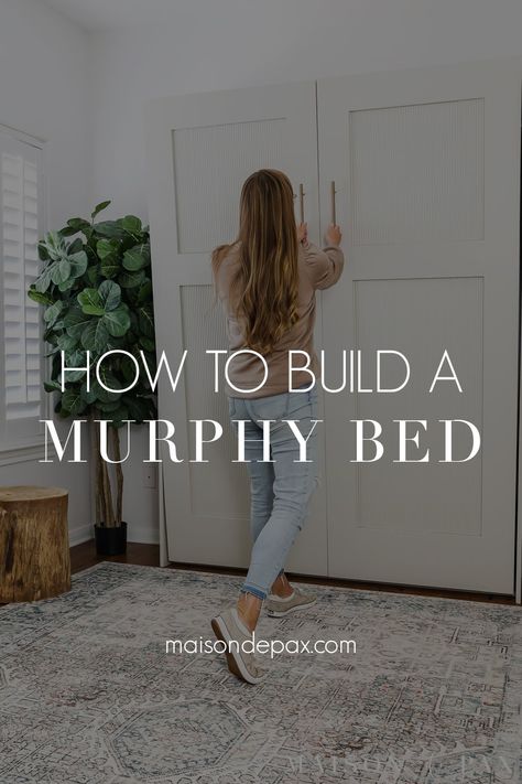 Diy Murphy Bed, Murphy Bed Kits, Build A Murphy Bed, Beautiful Bed Designs, Horizontal Murphy Bed, Simple Bed Designs, Bed Hardware, Beds For Small Spaces, Bed In Closet Ideas