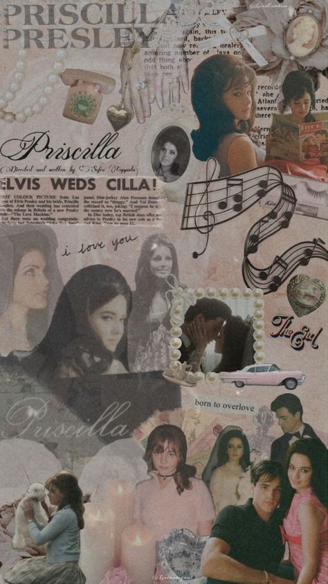 Priscilla + Core + Aesthetic, Coquette Movies, Vintage 1950s Aesthetic, Sofia Coppola Movies, Elvis Wallpaper, Elvis And Priscilla, Elvis Movies, Cool Makeup Looks, Priscilla Presley