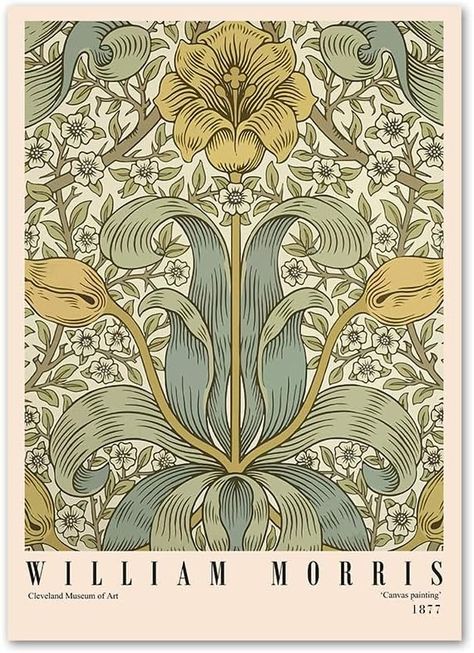 Arts Crafts Movement, William Morris Prints, William Morris Poster, Poster Flower, Plant Wall Art, William Morris Art, Wall Decor Pictures, Arts And Crafts Movement, Flower Plant