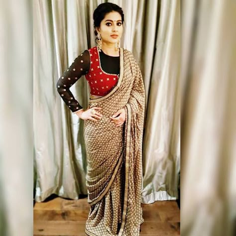 Sarees with over-coat full sleeves Blouse Sarees Full Sleeves, Blouse Designs Full Sleeves, Blouse Full Sleeves, Sleeves Blouse Designs, Full Sleeves Blouse Designs, Full Sleeves Blouse, Pattern Blouses, Netted Blouse Designs, Full Sleeve Blouse