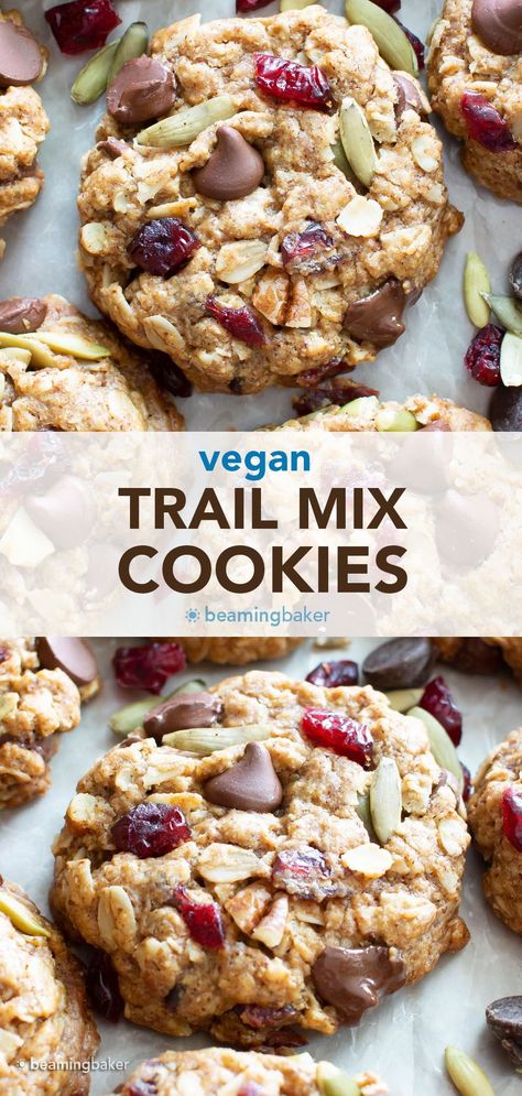 Beaming Baker, Trail Mix Cookies, Cookies With Chocolate Chips, Smoothies Vegan, Cookies With Chocolate, Cookies Gluten Free, Breakfast Party, Cookies Easy, Cake Vegan