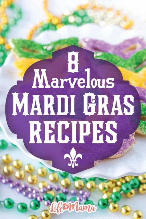 Mardi Gras Recipes, Lunchbox Inspiration, Fat Tuesday Party, Madi Gras, Mardi Gras Food, Easy Sugar Cookies, Sugar Sprinkles, Mardi Gras Party, King Cake