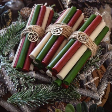 Yule Candles, Yule Winter Solstice, Yule Crafts, Occult Magic, Pagan Christmas, Yule Celebration, Yule Gift, 2022 Aesthetic, Pagan Crafts