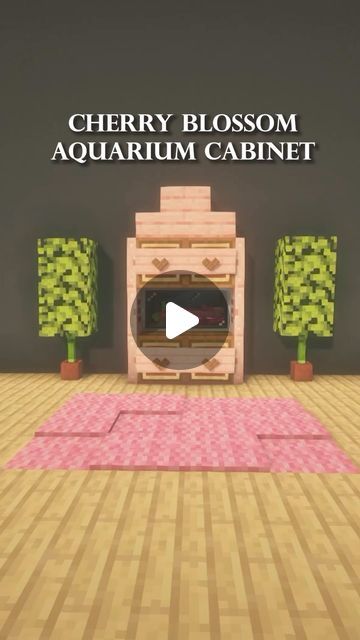 Arayzia on Instagram: "Minecraft Cherry Blossom Aquarium Dresser  🌸Follow for more! 🌿Check out my other socials in my bio! 🦋 No Reposting _________________________________  #minecraft #minecraftjava #minecraftjavaedition #minecraftbedrock #minecraftpe #minecraftpocketedition #minecraftbuilds #minecraftbuild #minecraftbuilding #minecraftbuilder #minecraftarchitecture #minecraftideas #minecraftonly #minecraftdaily #minecraftcreations #minecraftpc #minecrafthouse #minecrafthouses #minecrafthouse #minecrafter #minecrafters #minecrafttutorial #coquette #bow #bowtrend" Cherry Blossom Bedroom Ideas Minecraft, Cherry Blossom House Interior Minecraft, Cherry Blossom Bedroom Minecraft, Dresser Minecraft, Minecraft Coffee Table, Cherry Blossom Storage Minecraft, Mincraft Rooms, Cherry Blossom Enchantment Room Minecraft, Cherry Blossom Interior Minecraft