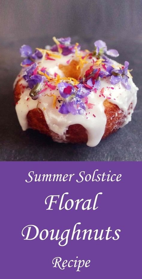 Litha Celebration, Litha Summer Solstice, Summer Solstice Party, Midsummer's Eve, Solstice Party, Kitchen Witch Recipes, Kitchen Witchery, Doughnut Recipe, Witchy Stuff