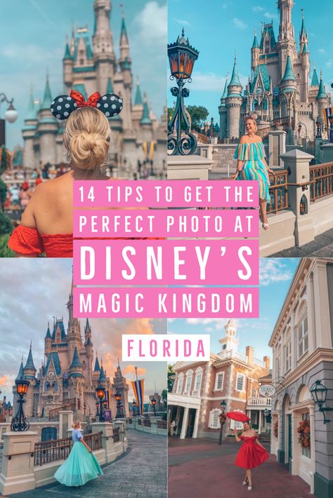 Birthday At Magic Kingdom, Disney World Magic Kingdom Pictures, Disney Poses Ideas Magic Kingdom, Mickey Hat Ears, Best Photo Spots In Magic Kingdom, Disneyworld Poses Photo Ideas, Disney Magic Kingdom Photo Ideas, Magic Kingdom Poses, Magic Kingdom Florida