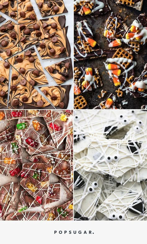 12 Halloween Chocolate Bark Recipes to Break Into Halloween Chocolate Bark, Chocolate Bark Recipes, Halloween Bark, Bark Recipes, Christmas Bark, Chocolate Bark Recipe, Candy Bark, Sweet Sour Chicken, Halloween Baking