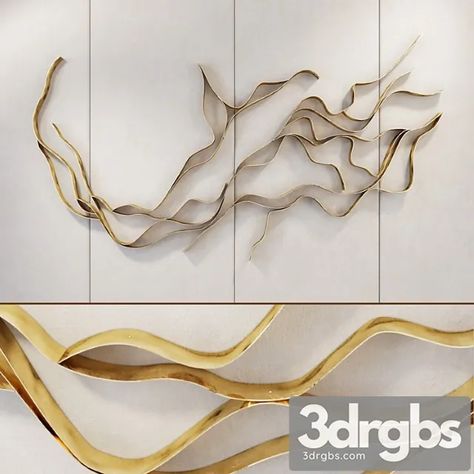 #DECORATION #Otherdecorativeobjects https://3dskyfree.com/decoration/waves-metal-wall-panel-3d-model-download/3ds-max/ Lobby Wall, Panel 3d, Metal Wall Panel, Ceiling Treatments, Bedroom Closet Design, Mens Gold Jewelry, Metal Wall Sculpture, Interior Stairs, Wave Art