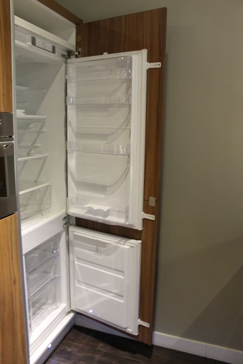 Fridge With Cabinet Doors, Kitchen Hidden Refrigerator, Concealed Fridge Cabinet Doors, Fridge Hide Ideas, Fridge Hidden In Cabinets, Refrigerator Hidden In Cabinet, Hidden Refrigerator Cabinet, How To Hide Fridge In Kitchen, Hidden Refrigerator Kitchen