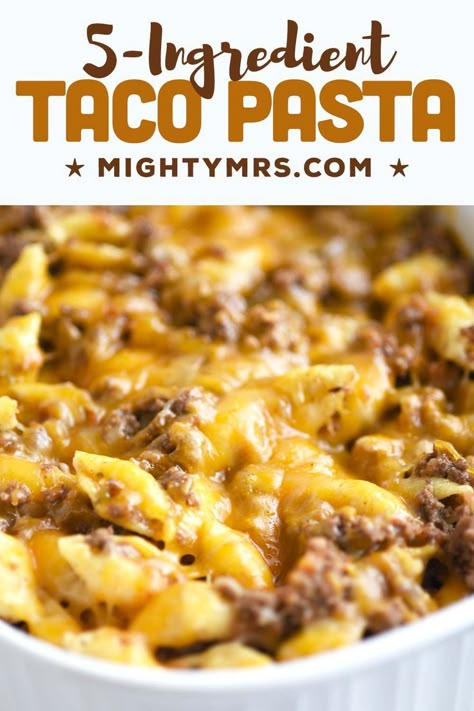 Taco Pasta Casserole, Cheesy Shells, Camper Food, Cheesy Taco Pasta, Ground Turkey Pasta, Shell Pasta Recipes, Cream Cheese Pasta, Ground Turkey Tacos, Ground Beef Pasta