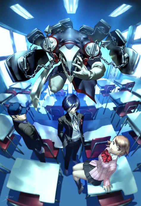 Junpei, Protagonist, & Yukari Persona 3 Portable, Persona 5 Anime, Canvas Wall Art Living Room, Shin Megami Tensei Persona, Persona 3, Megami Tensei, Shin Megami Tensei, Haikou, Persona 4