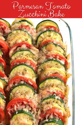 Tomato Zucchini Bake, Baked Parmesan Tomatoes, Zucchini Bake, Zucchini Tomato, Baked Squash, Bake Zucchini, Baked Tomatoes, Italian Spices, Delicious Vegetables