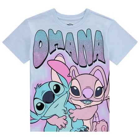 FAVORITE CHARACTERS Introducing our delightful Disney Lilo and Stitch Short Sleeve T-Shirt for girls, the perfect addition to any young fan's wardrobe! This enchanting tee captures the whimsy and charm of the beloved characters from the iconic Disney movie Crafted with utmost care and attention to detail, this adorable T-shirt features a vibrant design that showcases Lilo and her mischievous alien friend, Stitch. The colorful print brings these lovable characters to life, making it an instant fa Stitch Clothes Summer, Lilo And Stitch Disney Shirts, Lilo And Stitch Birthday Girl Shirt, Stitch And Angel Shirts, Disney Characters Minnie Mouse, Disney Character Print Short Sleeve Shirt, Movie Crafts, Minnie Mouse Girl, Disney Boys