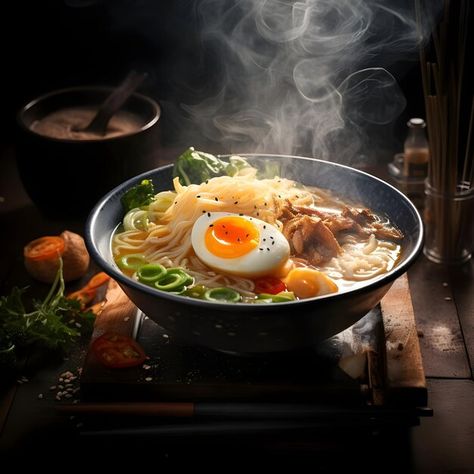 Photo professional photography image of ... | Premium Photo #Freepik #photo Soup Photography Styling, Noodles Pictures, German Homes, Soup Photography, Shio Ramen, Curry Ramen, Shoyu Ramen, Instant Ramen, Ramen Soup