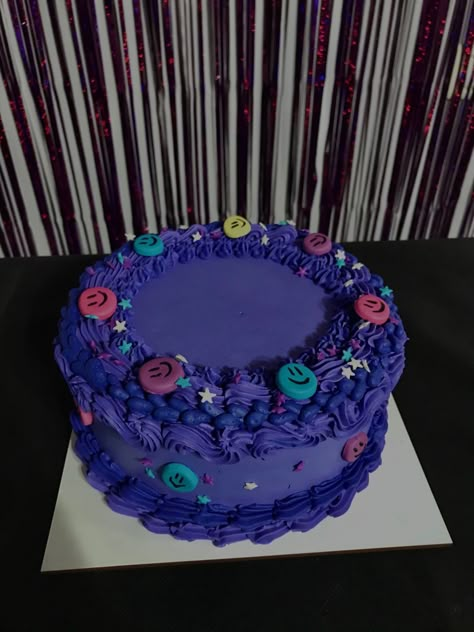 Olivia Rodrigo Sour Cake Birthday Bday Inspo Sour Cake, Prom Theme Party, 19th Birthday Cakes, Make Birthday Cake, Purple Cake, Olivia Rodrigo Sour, Easy Cake Decorating, 19th Birthday, Birthday Planning