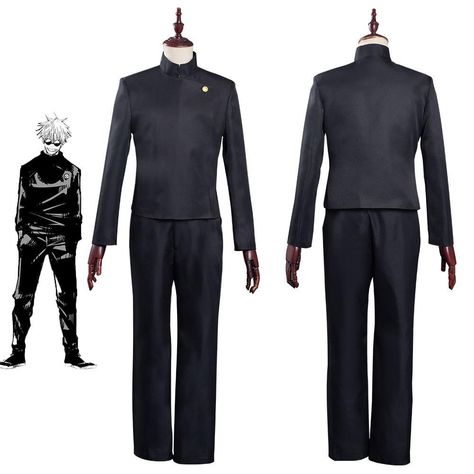 Jujutsu Kaisen Gojo Satoru School Uniform Outfits Cosplay Costume Anime: Jujutsu Kaisen Character: Gojo Satoru Material: Uniform Cloth Package included: Coat + Pants Shipping:  Processing time: 7-20days. ( Female M, L are in stock and ready to be shipped in 24 hours! ) Standard Shipping(Free): 10-15 days. Fast Shipping: 3-5 working days. Attention: For quick use, Make sure you will choose fast shipping! Jujutsu Kaisen Yuuta Okkotsu Top Pants Outfits Cosplay Costume Collection: Jujutsu Kaisen Jujutsu Kaisen Gojo Satoru, Kawaii Hoodies, Uniform Outfits, Y2k Aesthetic Fashion, School Uniform Outfits, Kawaii Shirts, Anime Jujutsu Kaisen, Outfits Polyvore, Kawaii Dress