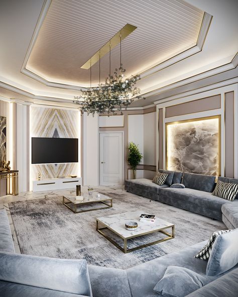 MAJLIS on Behance Mansion Living Room, Interior Design Per La Casa, Ceiling Design Living Room, Luxury Living Room Design, Initial Design, Living Room Design Decor, Home Design Living Room, Elegant Living Room, Design Del Prodotto