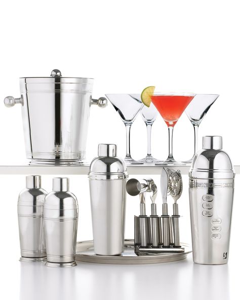 Barware from Macy’s Great Gatsby Party Ideas, Gatsby Party Ideas, Martha Stewart Entertaining, Martha Stewart Bedding, Martha Stewart Home, Barware Accessories, Great Gatsby Party, Gin Fizz, Gatsby Party