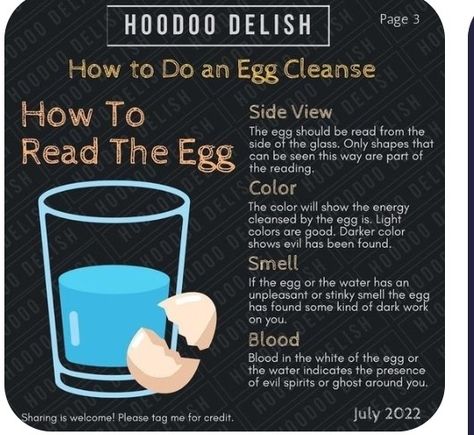 Hex Test, Egg Cleanse, Wicca Recipes, Hoodoo Magic, Hoodoo Spells, Magickal Herbs, Easy Spells, Wiccan Symbols, Wiccan Magic