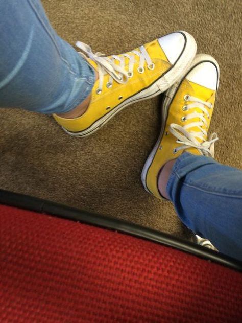 Yellow And Red Aesthetic, Red And Yellow Aesthetic, Mia Dearden, Sneakers Aesthetic, Aesthetic Converse, Colour Aesthetic, Yellow Converse, Aesthetic Yellow, Primary Colours