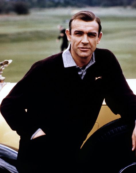 Sean Connery (Goldfinger - 1964) Sean Connery 007, Sean Connery James Bond, Bionic Woman, 007 James Bond, Scottish Actors, Ian Fleming, James Bond Movies, Bond Films, Bond Movies