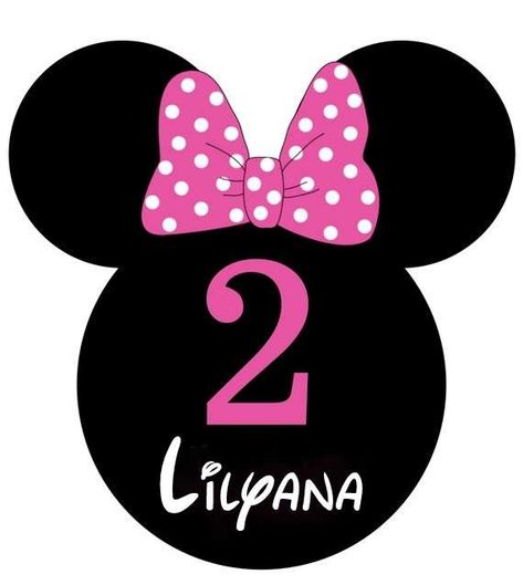 Lily's Minnie Mouse 2nd Birthday Party | CatchMyParty.com Minie Mouse Party, Minnie Mouse Printables, Minnie Mouse Clipart, Minnie Mouse Images, Birthday Invitations Diy, Minnie Mouse Theme, Minnie Mouse Bow, Minnie Party, Mickey Party