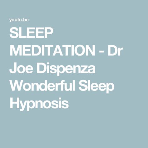 SLEEP MEDITATION - Dr Joe Dispenza Wonderful Sleep Hypnosis Sleep Hypnosis, Dr Joe Dispenza, Joe Dispenza, Sleep Meditation, Bestselling Author, New York Times, Meditation, Sleep, Wonder