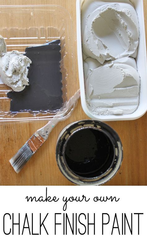 chalk finish paint recipe - really easy DIY project Repurpose Diy, Chalk Paint Finishes, Paint Recipe, Diy Chalk Paint, Furniture Update, Diy Holz, Chalkboard Paint, Furniture Modern, Milk Paint