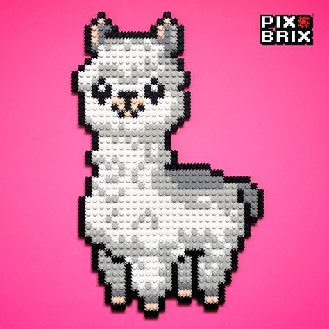 🎉🦙 Pix Brix Friday Fun! 🦙🎉 Say hello to this pixel-perfect alpaca! ✨ Original design by MadMillieCrossStitch #pixbrix #pixelart #pixels #pixelartist #alpaca #alpacasofinstagram #alpacalove #alpacaworld #alpacas #alpacaaddict #alpacaselfie #alpacalife #alpacalover #bricknetwork  #brickcentral #brickinspired #brickphotography  #brickbuilder #brickdesign #brickart #buildingblocks Bead Templates, Brick Art, Friday Fun, Hamma Beads, Diy Perler Bead Crafts, Hama Bead, Diy Perler Beads, Bead Ideas, Pixel Perfect