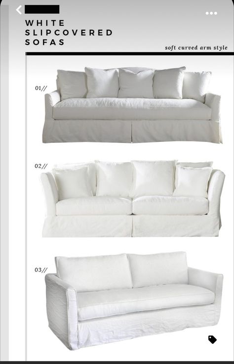 White Slipcovered Sofa, White Slipcover Sofa, Feminine Living Room, White Slipcovers, Room For Tuesday, White Sofa, Expensive Furniture, Rustic Kitchen Design, Furniture Slipcovers