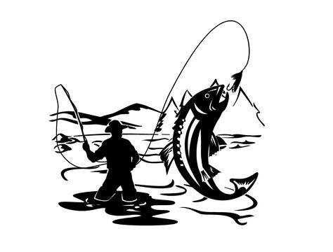 Fishing Stencils, Fish Stencil, Truck Window Stickers, Fish Mask, Fishing Decals, Fly Fisherman, Custom Vinyl Decal, Salmon Fishing, Car Decals Vinyl