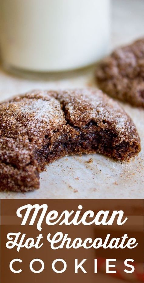 Chocolate Snickerdoodles, Mexican Hot Chocolate Cookies, Cookies And Cream Cake, Hot Chocolate Cookies, Cake Mix Cookie Recipes, Mexican Hot Chocolate, Snickerdoodle Cookie Recipes, Cookies Chocolate, Cookies N Cream Cookies