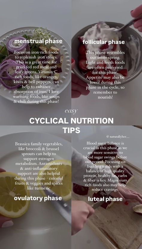 What To Eat When Ovulating, Things To Eat While On Your Period, Menstrual Phase Eating, Menstrual Cycle Food Recipes, Menstrual Cycle Smoothie, Menstrual Smoothie, Foods For Menstrual Cycle, Best Foods To Eat On Your Period, Luteal Phase Breakfast Recipes