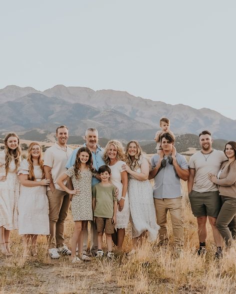 The wind was no joke, but these guys were so fun and took it like Champs 🏆 . When you book extended family sessions with me, you can expect to receive group photos, separate family photos, individuals of grandkids/couples, grandparents with children/grandchildren and all the candid moments in between! . . . . . . #utahphotographer #northernutahphotographer #beutahful #utahweddinginspo #utahweddingphotographer #utahweddingphotography #templephotography #utahfamilyphotographer #familyphotogra... Family Photo Poses Outdoor Adults, Fun Extended Family Photos, Large Family Group Photos, Grandparent Photo Session, Grandkid Photo Shoot Ideas, Family Pictures With Grandparents, Grandparent Photoshoot Grandkids, Grandparents With Grandkids Pictures, Grandkids Photo Shoot