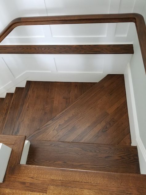 Mendham nj dustless sand Waterpop stain bona spice brown and finish w 4 coats tr - Craftsman - New York - by Princeton hardwood floors | Houzz NZ Renovation Ideas, Home Renovation, Columbus, Entryway Tables, Hardwood Floors, Reno, Entryway, Stain, Cabin