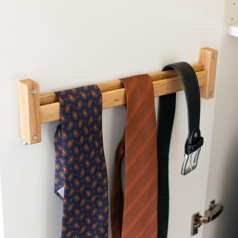 Whether you’re a fashion enthusiast or simply appreciate a well-organized space, this Wooden Tie and Belt Hanger is the perfect addition to your closet or a great gift idea. 👔 Store up to 8 ties 🪵 Made of high-quality wood from sustainable sources 🪚 Handcrafted in the EU . . . #wood #woodworking #woodcraft #wardrobe #homedecor #woodhome #homedesign #homedecoration #closetorganization #tie #tieorganizer #wardrobedesign Men Wardrobe, Idea Store, Wooden Tie, Belt Hanger, Tie Organization, Fashion Enthusiast, Wardrobe Design, Door Wall, Men's Wardrobe