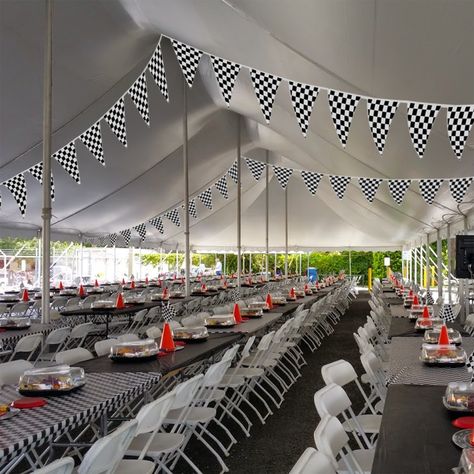 Racetrack Theme Party, Checkered Flag Wedding, Race Decorations, Two Fast Two Furious, Nascar Party, Bbq Decorations, Hotwheels Birthday Party, Bbq Bar, Easter 2024