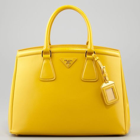 Bag Prada, Yellow Handbag, Christian Audigier, Prada Saffiano, Handbag Heaven, Handbag Outlet, Nike Lebron, Prada Handbags, Handbags Online