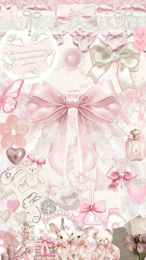 Pink Ribbon Wallpaper, Swan Ballerina, Ballet Wallpaper, Seni Korea, Pink Wallpaper Ipad, Cute Home Screen Wallpaper, Jelly Wallpaper, Bow Wallpaper, Phone Wallpaper Pink