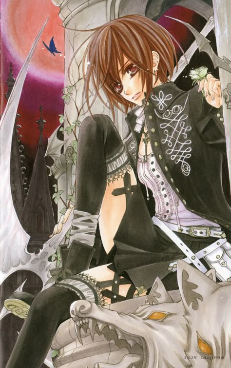 Vampire Knight, An Anime, Anime Character, Bed, Anime, Hair, White, Black