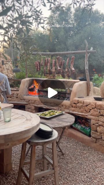 Hernan Puga on Instagram: "🌱 Outdoor cooking in action

#pugaconstructions #kitchen #homedesign #outdoors #outdoorsdesigns #homedecor #stonefloors #outdoordesign #outdoorkitchens #ibizawhiteisland #buildingdesign #ibizalovers #decohome #oldfinca #ruralarchitecture #ibizalifestyle #kitchen #outdoorkitchen" Community Spaces, Rural Architecture, Kitchen Outdoor, Community Space, Outdoor Kitchens, Forest House, Outdoor Cooking, Little House, Outdoor Design