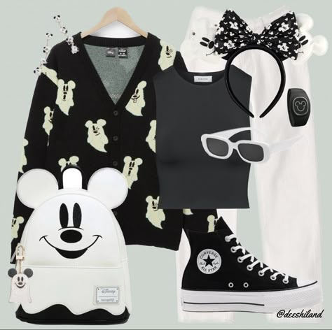 Black And White Disney Outfits, Disney Goth Outfit, Goth Disney Outfits, Figure Skating Clothes, Mickey Outfit, Disney Halloween Outfits, Disney Fashion Outfits, Disney Park Outfits, Skating Clothes