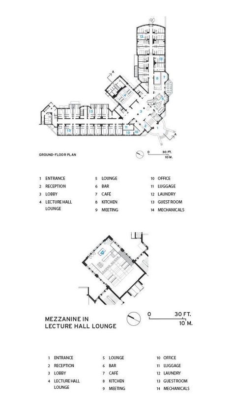 Hostel Design Plan, Tourism Design, Hostels Design, Hotel Floor, Glass Curtain Wall, Dutch House, Hotel Plan, Lectures Hall, Acoustic Design