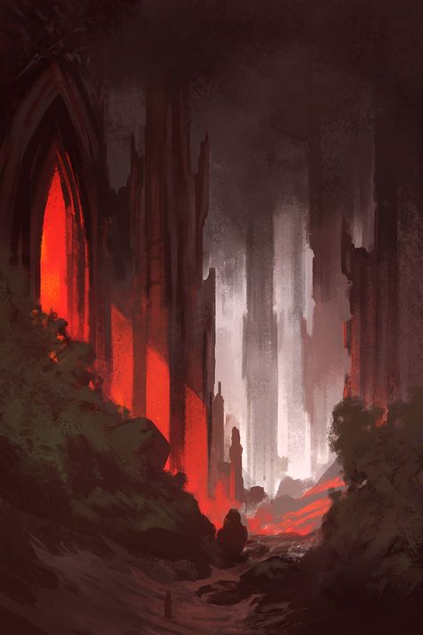 Noah-bradley_gothic-sketch Noah Bradley, �다크 판타지, Fantasy Setting, Fantasy Places, Fantasy Art Landscapes, Fantasy Concept Art, High Fantasy, 판타지 아트, Environment Design